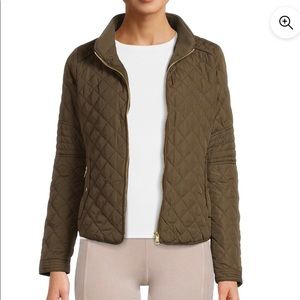 Olive Quilted Barn Jacket